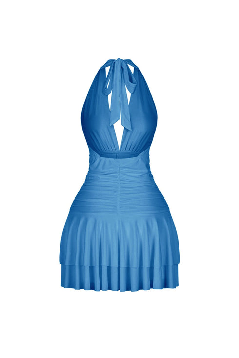 Spinning Sky Flared Mini Dress